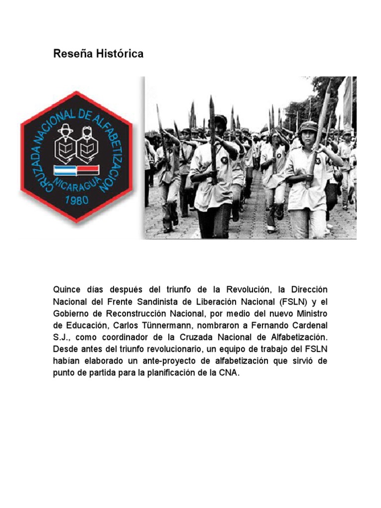 la-cruzada-nacional-de-alfabetizaci-n-en-nicaragua-objetivos-m-todos