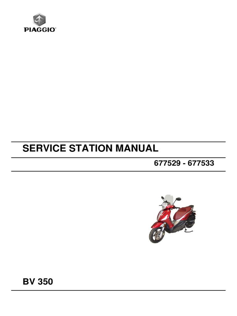 BV350 Workshop Manual | PDF | Piston | Transmission (Mechanics)