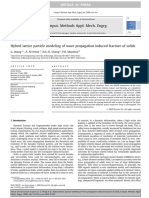 Hybrid Lattice Particle Modeling of Wave Propagation Induced Fracture of Solids