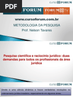 Prof. Nelson Tavares - Aula 1 Metodologia