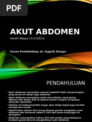 Akut Abdomen