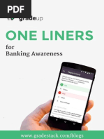 One Liner Updates Banking Awareness