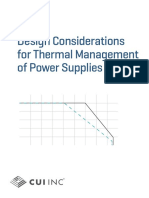 Design Considerations for Thermal Management of Power Supplies