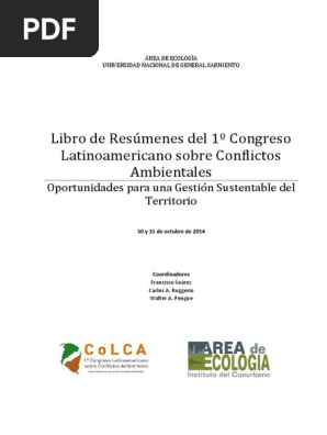 Libro Resumenes COLCA | Pesticida | Agricultura Libro Actas COLCA