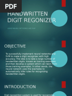 Handwritten Digit Regonizer