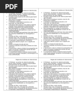 Regras de Condutas Em Sala de Aula