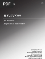 Download Yamaha Rx-V1500 - ITA by erasmodarotterdam SN30631144 doc pdf
