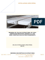 Memoria de Cálculo Estructural Prototipo 1N2R2B 51.11 M2