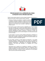 Pronunciamiento de La Defensoría Del Pueblo en Relación Con El Proceso Electoral.