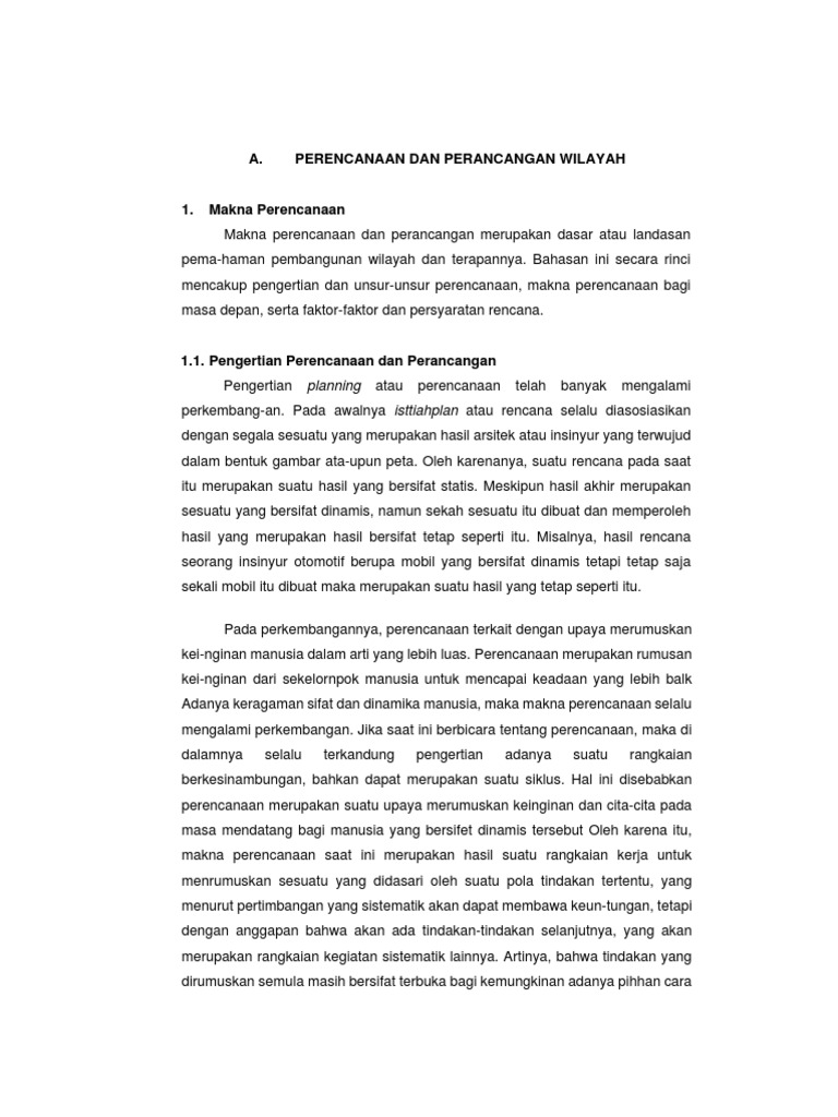 Pengertian Perencanaan Dan Perancangan