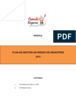 Prevaed PLAN DE GESTION DE RIESGO DE DESASTRES PDF