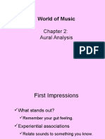 World of Music: Aural Analysis