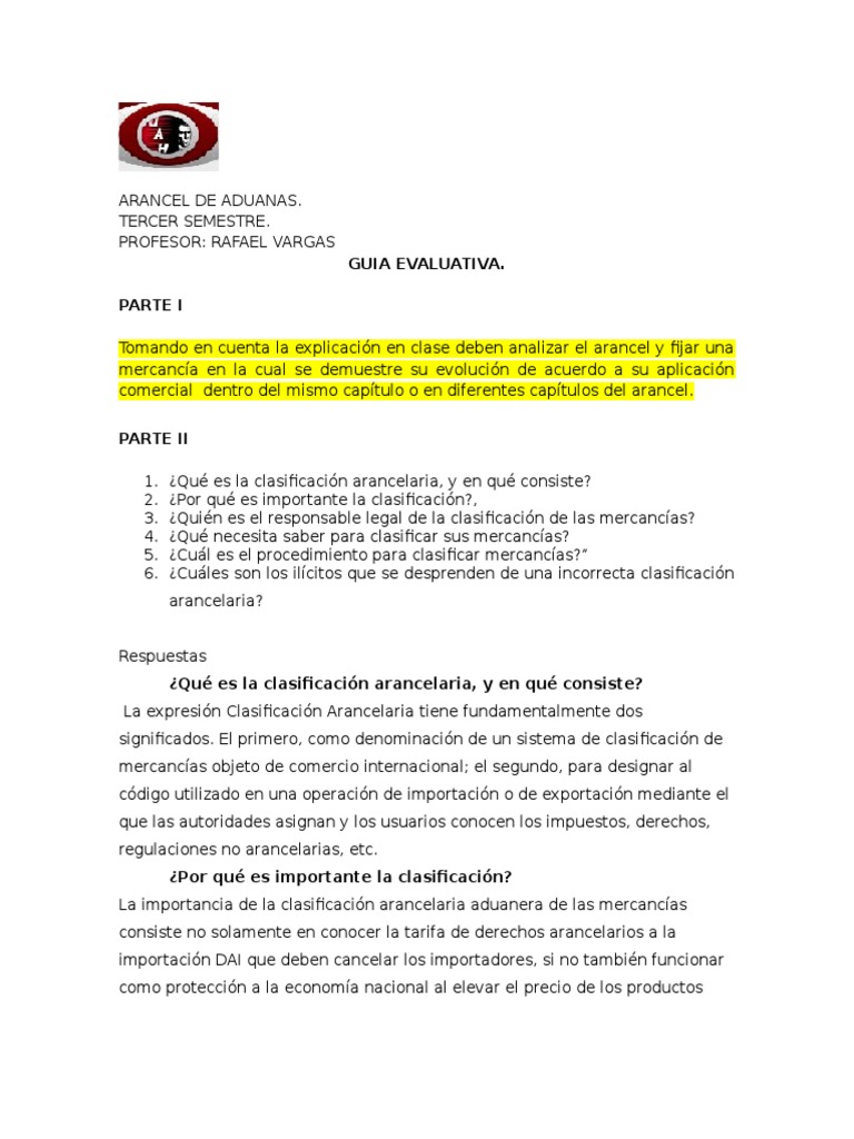 Clasificación y Evolución de Aranceles | PDF | Arancel | aduana