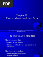 Abstract Classes and Interfaces