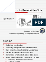 Introduction To Reversible CKTS: Igor Markov