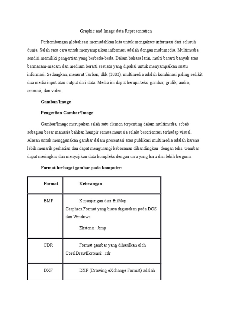 Graphic and Image Data Representation | PDF