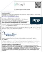 Internat Portfolio and Currency Hedging