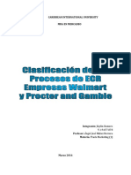 Clasificación de Los Procesos de Ecr, Walmart y Procter Gamble, Keylin Romero