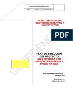 Plan de Direccion Del Proyecto Guía Turística Con Gestión de Reservas y Pagos Vía Web