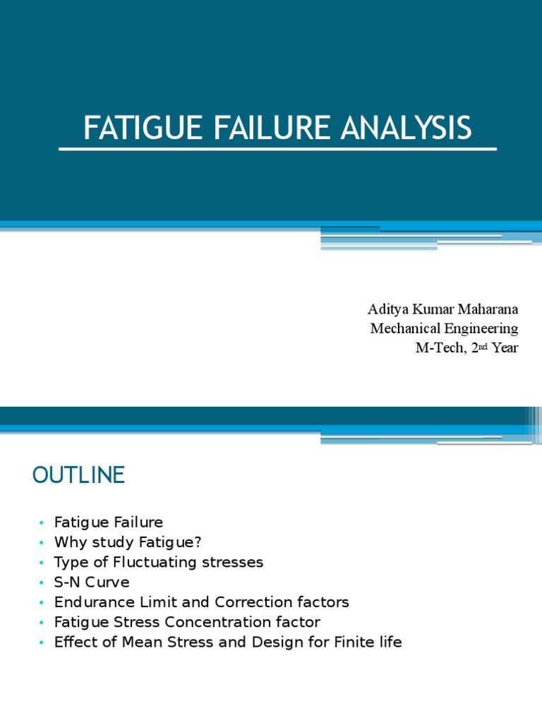 Fatigue Failure Analysis Pdf Fatigue Material Strength Of Materials