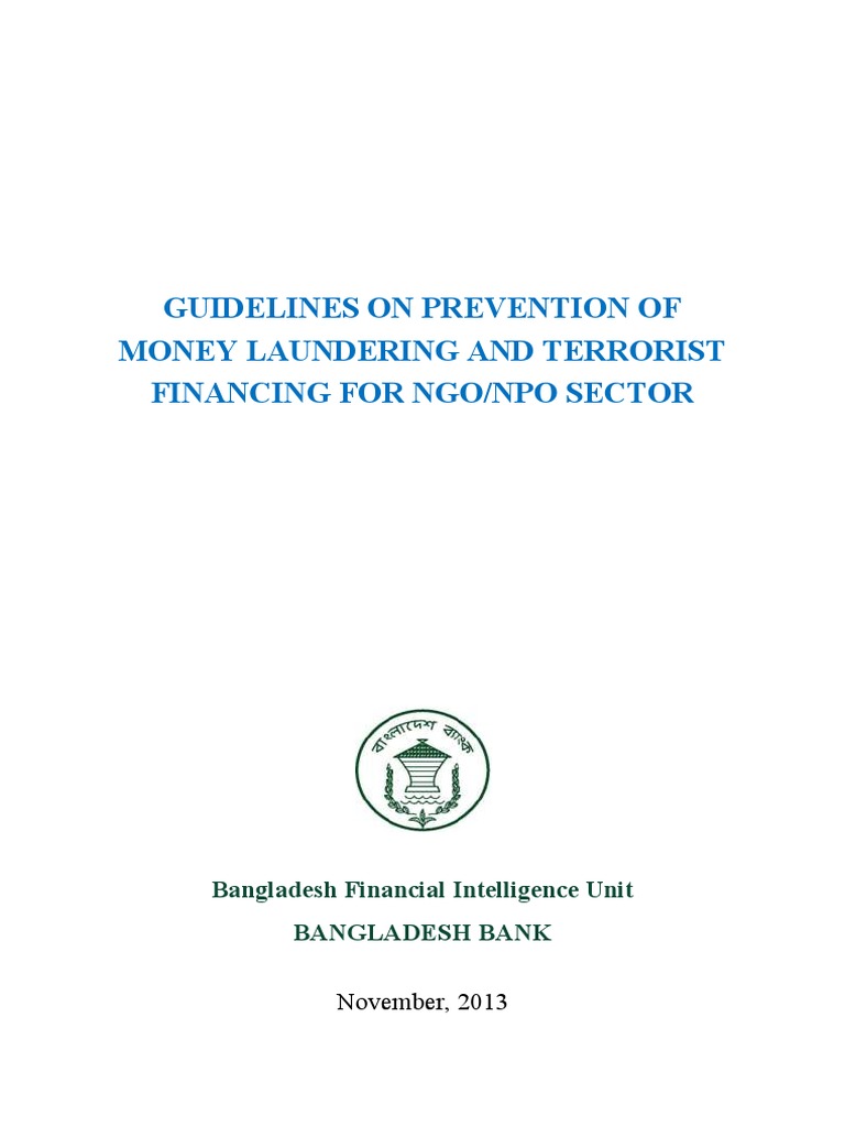 NGO Guidelines | PDF | Financial Action Task Force On Money Laundering ...