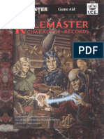 ICE 5504 - Rolemaster - Rolemaster Character Records PDF