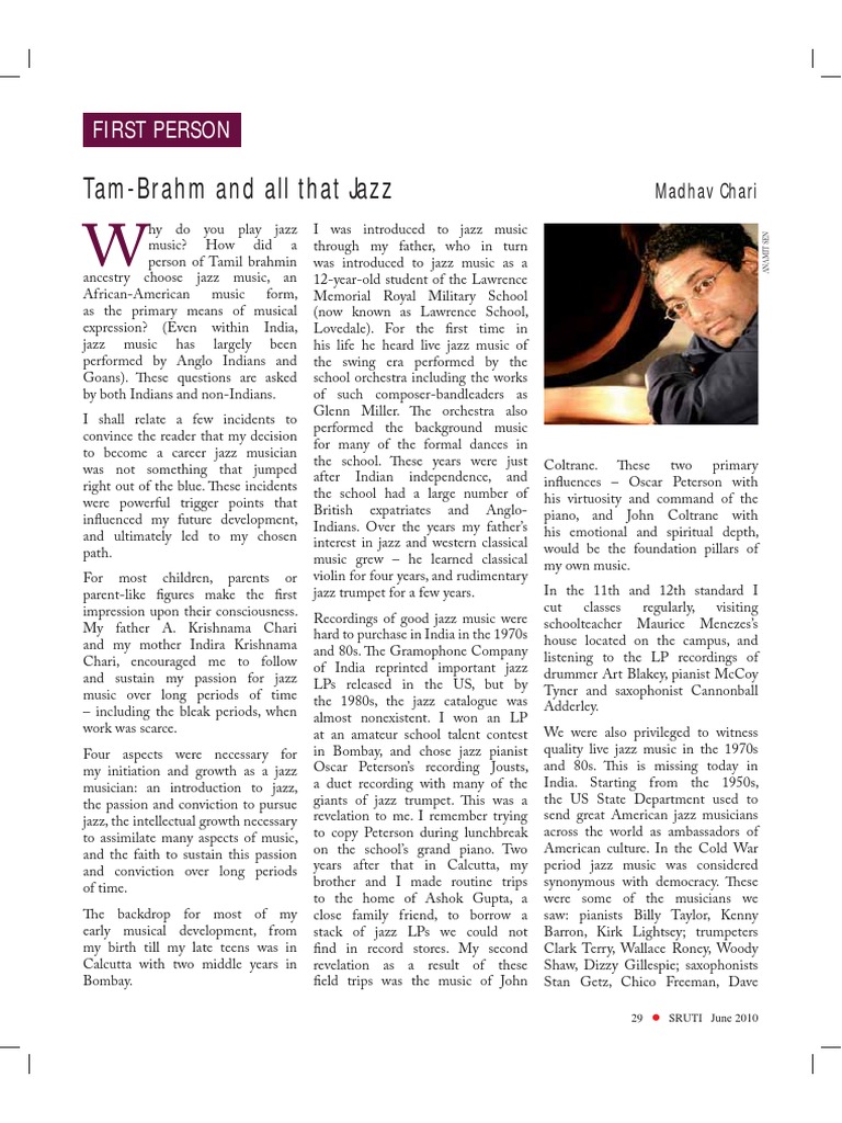 All That Jazz PDF Jazz American Styles Of Music