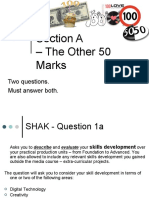 Section A - The Other 50 Marks: Two Questions. Must Answer Both
