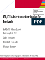 LTE/LTE A Interference Coordination For Femtocells