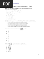 Soal Un Matematika Sma Ipa 2016