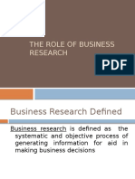 1 The Role of Business Research