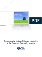 Environmental Sustainability and Innovation in The Consumer Electronics Industry
