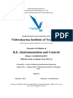 VIT's B.E. Instrumentation Program Structure