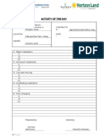 Activity of The Day: Aga & Sons Const. & Dev't. Corp