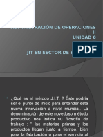 JIT en El Sector de Servicios