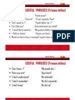 USEFUL PHRASES (Frases Útiles)