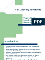 Transport of Critically Ill Patients