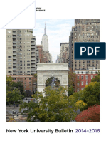 NYU CAS Bulletin 2014-2016