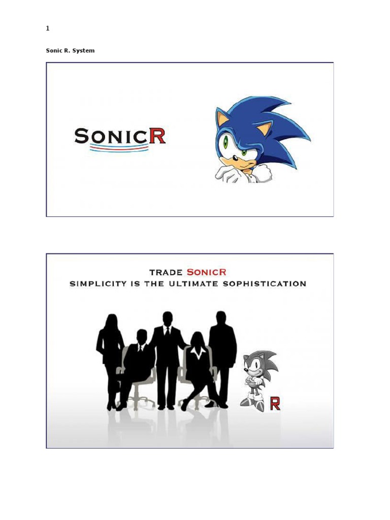 Sonic R Trading System Overview | PDF | Business