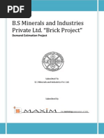 Download Brick Market Demand Estimation in Bhubaneswar and adjoining areas by Sujit SN30636422 doc pdf