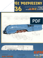 Papercraft - PaperModel - Train - Locomotive Pm36