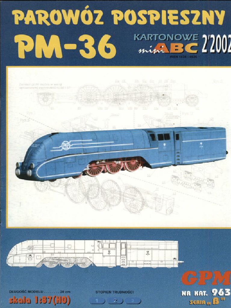 Papercraft - PaperModel - Train - Locomotive Pm36 | PDF