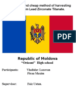 Republic of Moldova: Eco-Friendly and Cheap Method of Harvesting Energy From Lead Zirconate Titanate