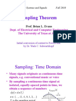 Sampling Theorem Lecture 16