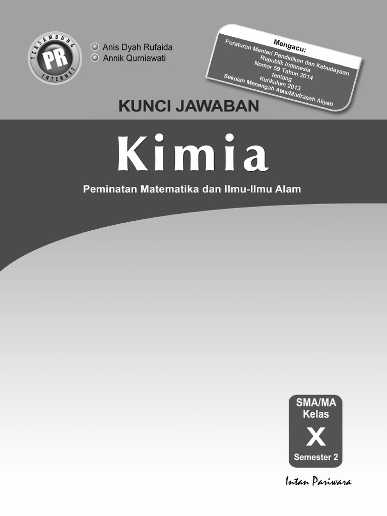 Contoh Kunci Jawaban Kimia Kelas 10 Semester 2 Ops Sekolah Kita