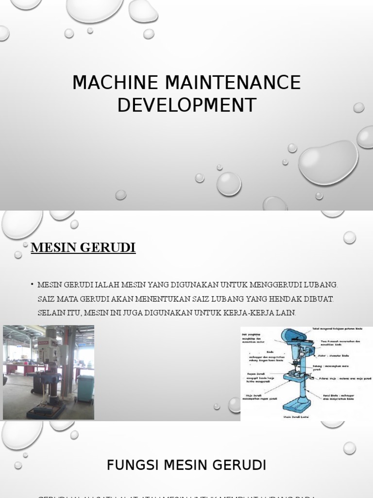 Penyelenggaraan Mesin Gerudi Efektif | PDF