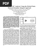 Automotive EMC Analysis Using The Hybrid Finite Element Boundary Integral Approach