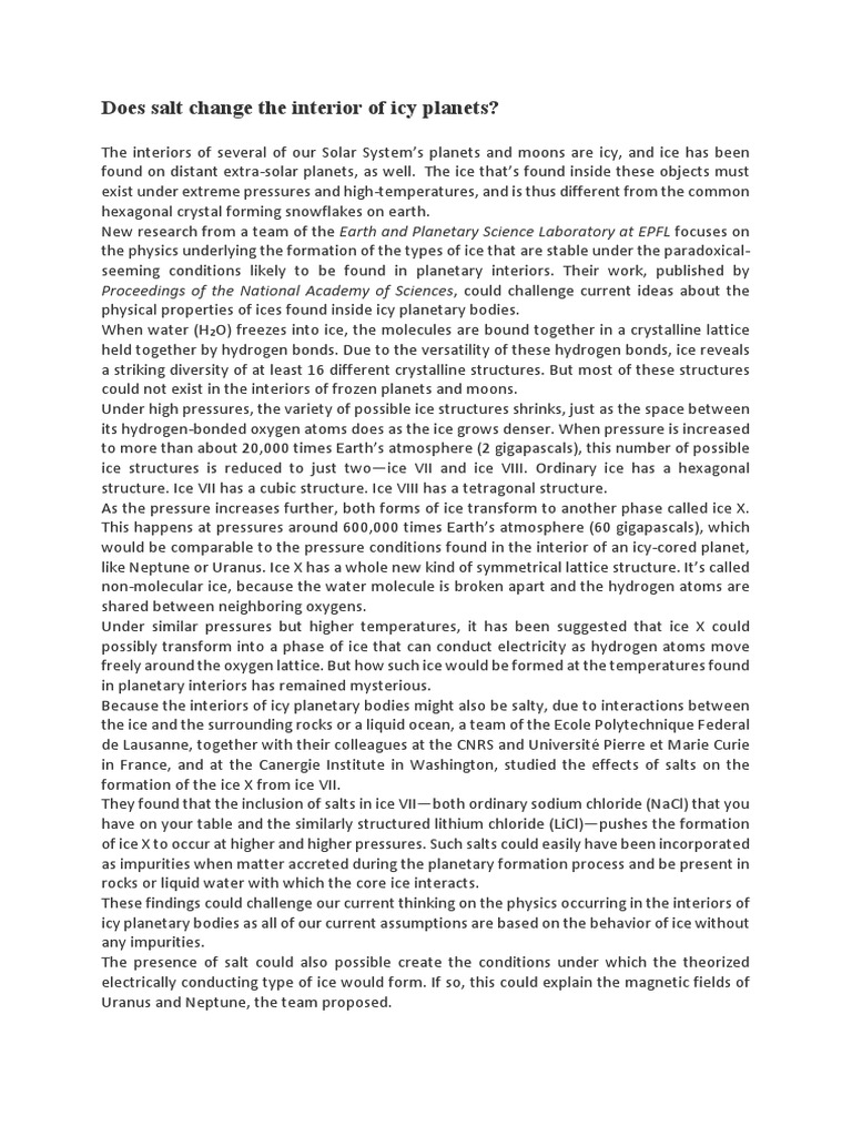 The Effects of Salt on the Formation of Ice X in Icy