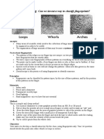 Fingerprinting Worksheet