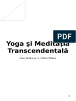 Yoga Si Meditatia Transcedentala